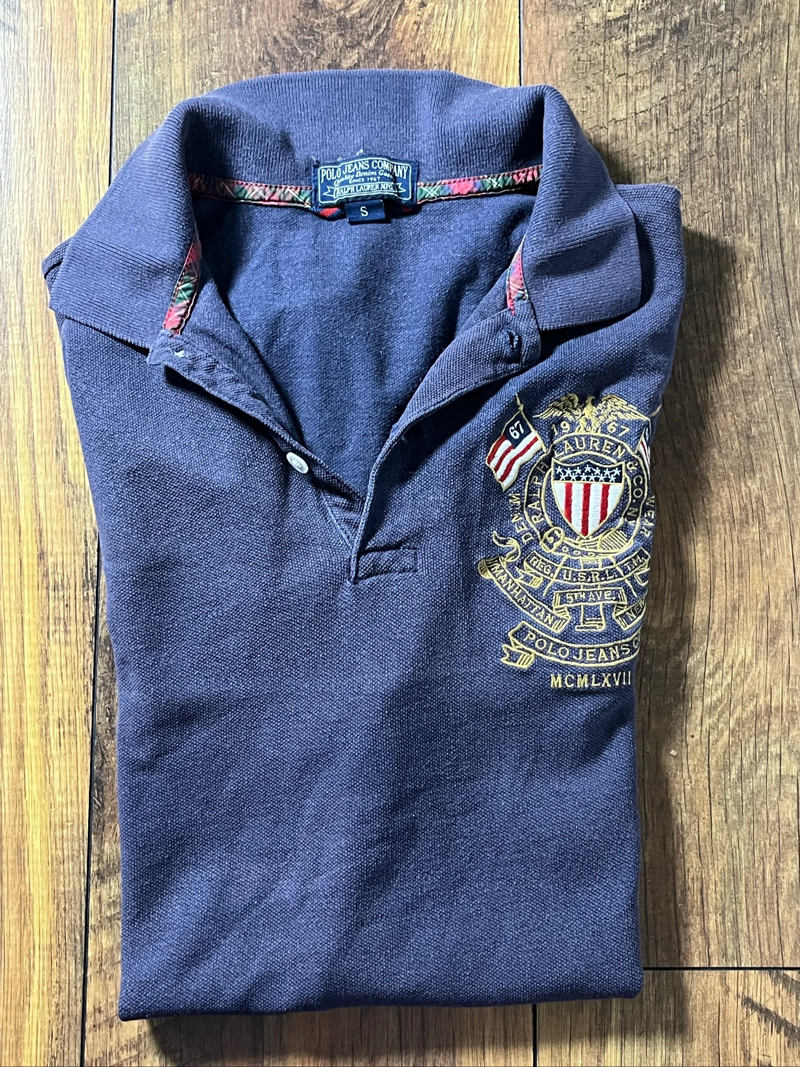 Vintage 90s collector navy blue Polo - Ralph Lauren Polo Jeans Co. - size S - very good condition – photo 13
